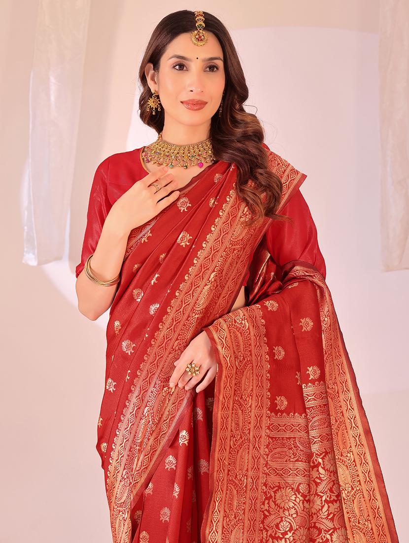 women self design banarasi saree with blouse - 22019033 -  Standard Image - 1