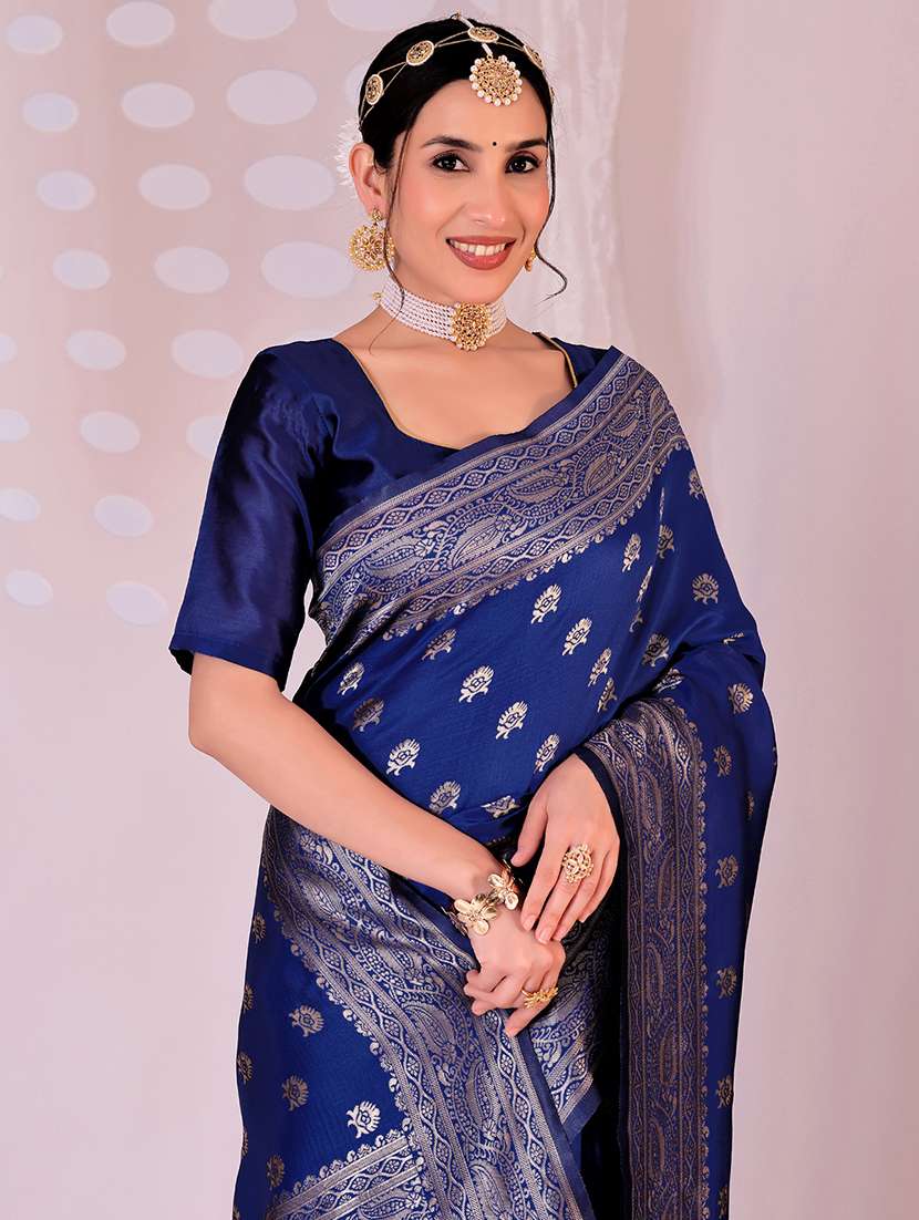 women self design banarasi saree with blouse - 22019034 - Standard Image - 1