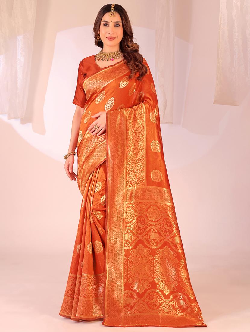 women self design banarasi saree with blouse - 22019047 - Zoom Image - 0