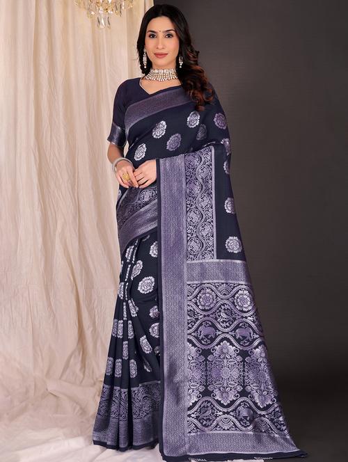 women self design banarasi saree with blouse - 22019052 - Standard Image - 0