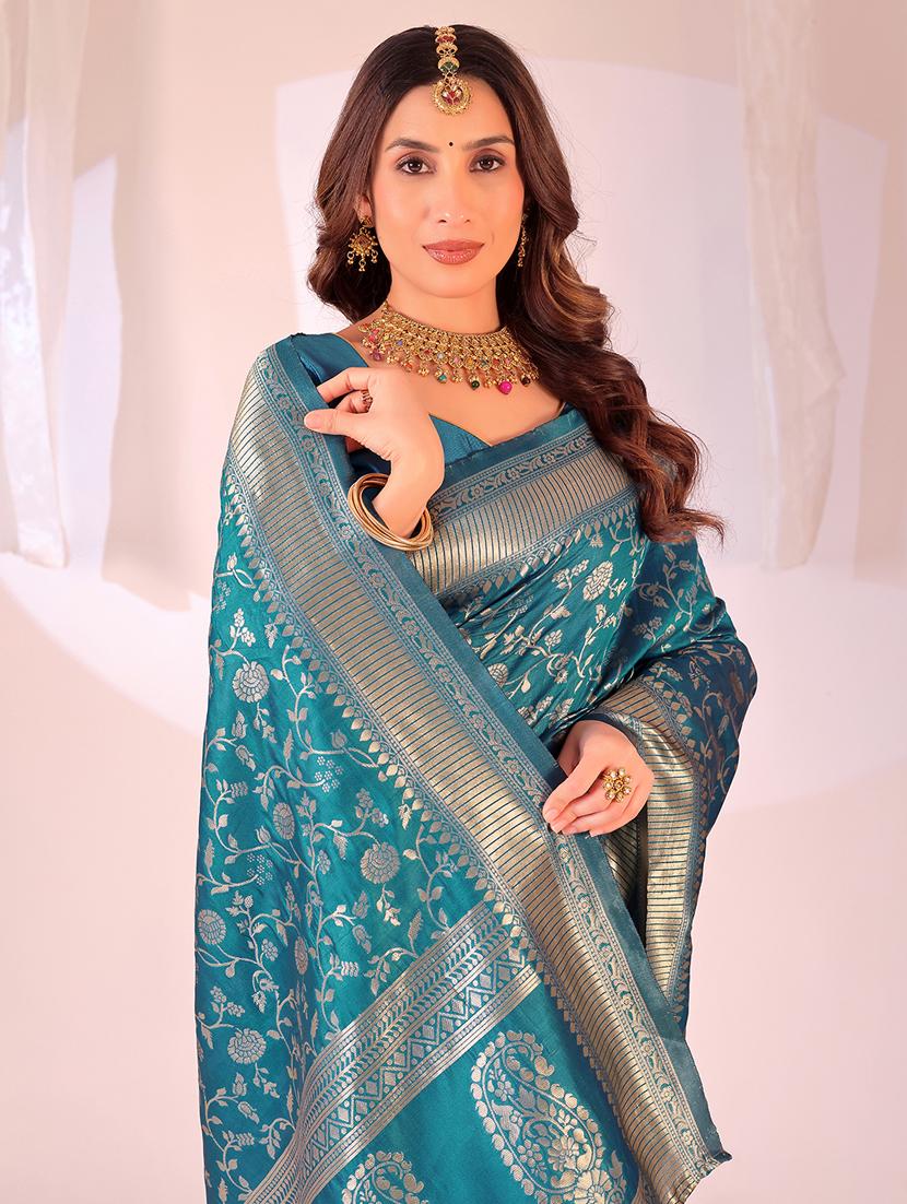women self design banarasi saree with blouse - 22019061 - Standard Image - 1