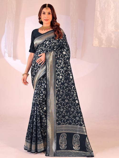 women self design banarasi saree with blouse - 22019064 - Standard Image - 0