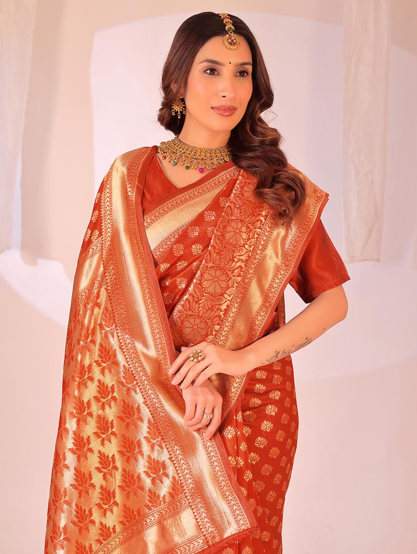 women self design banarasi saree with blouse - 22019074 - Standard Image - 1