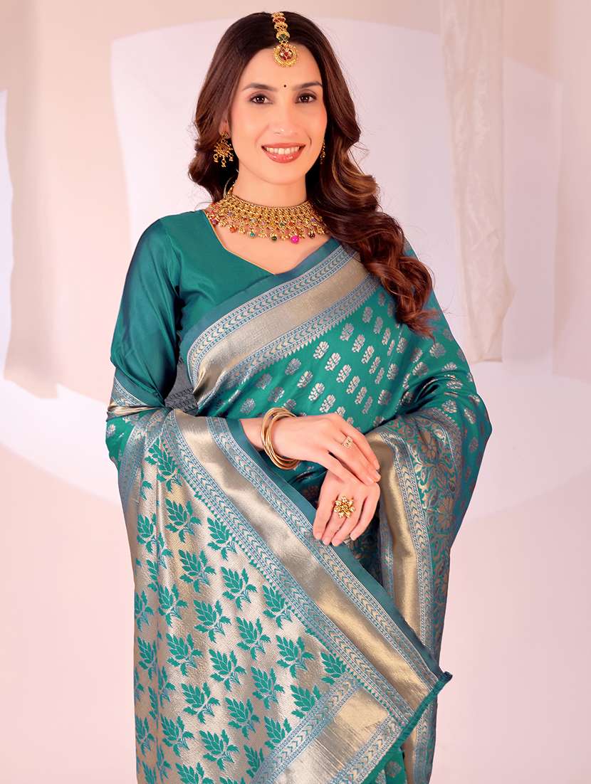women self design banarasi saree with blouse - 22019076 -  Standard Image - 1