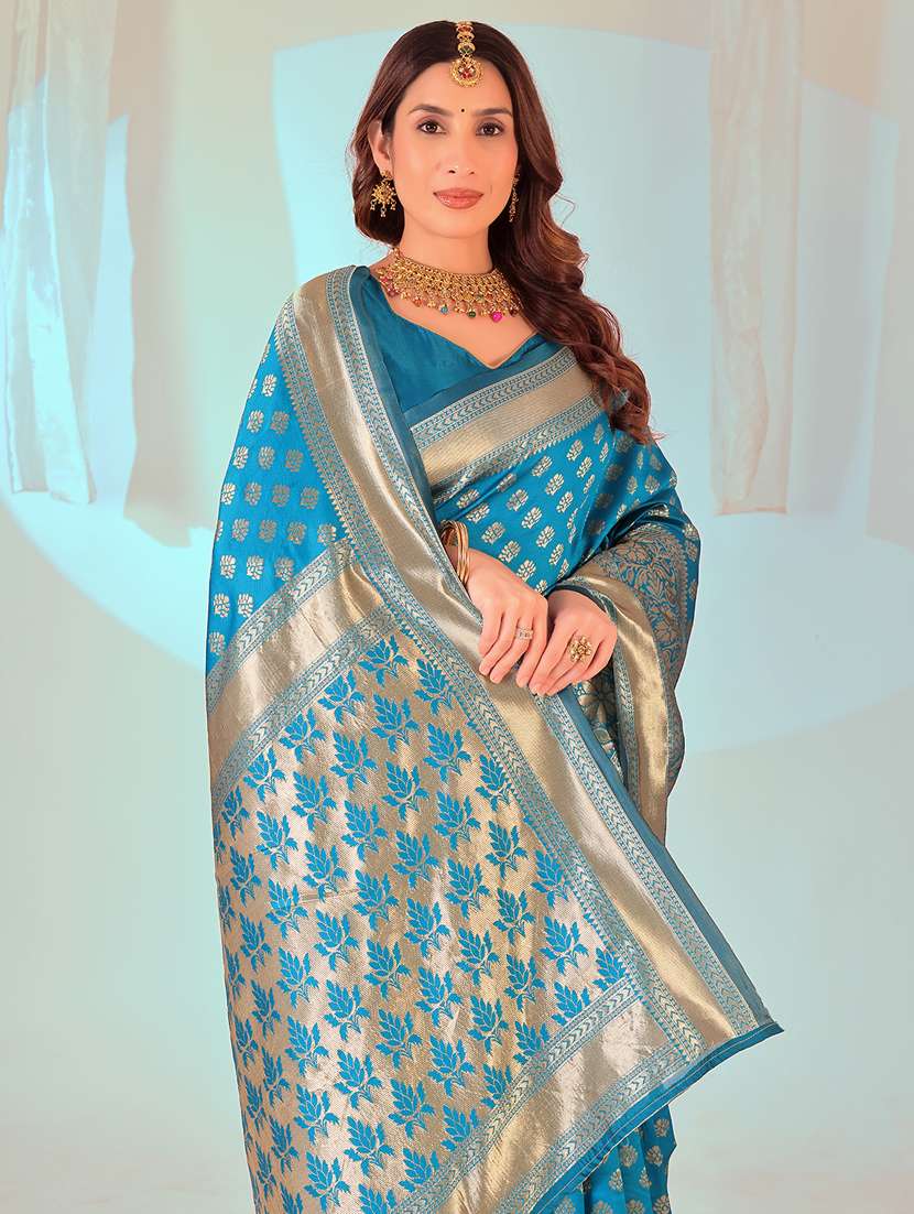 women self design banarasi saree with blouse - 22019079 -  Standard Image - 1