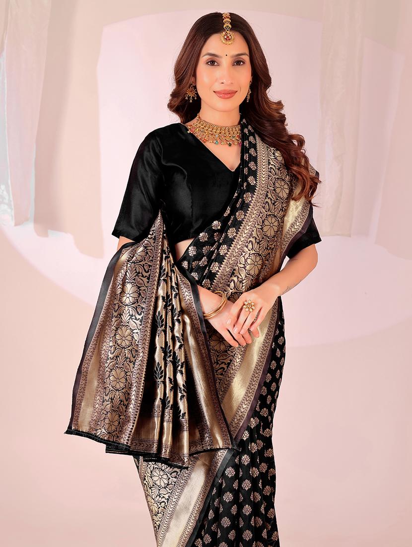women self design banarasi saree with blouse - 22019081 - Standard Image - 1