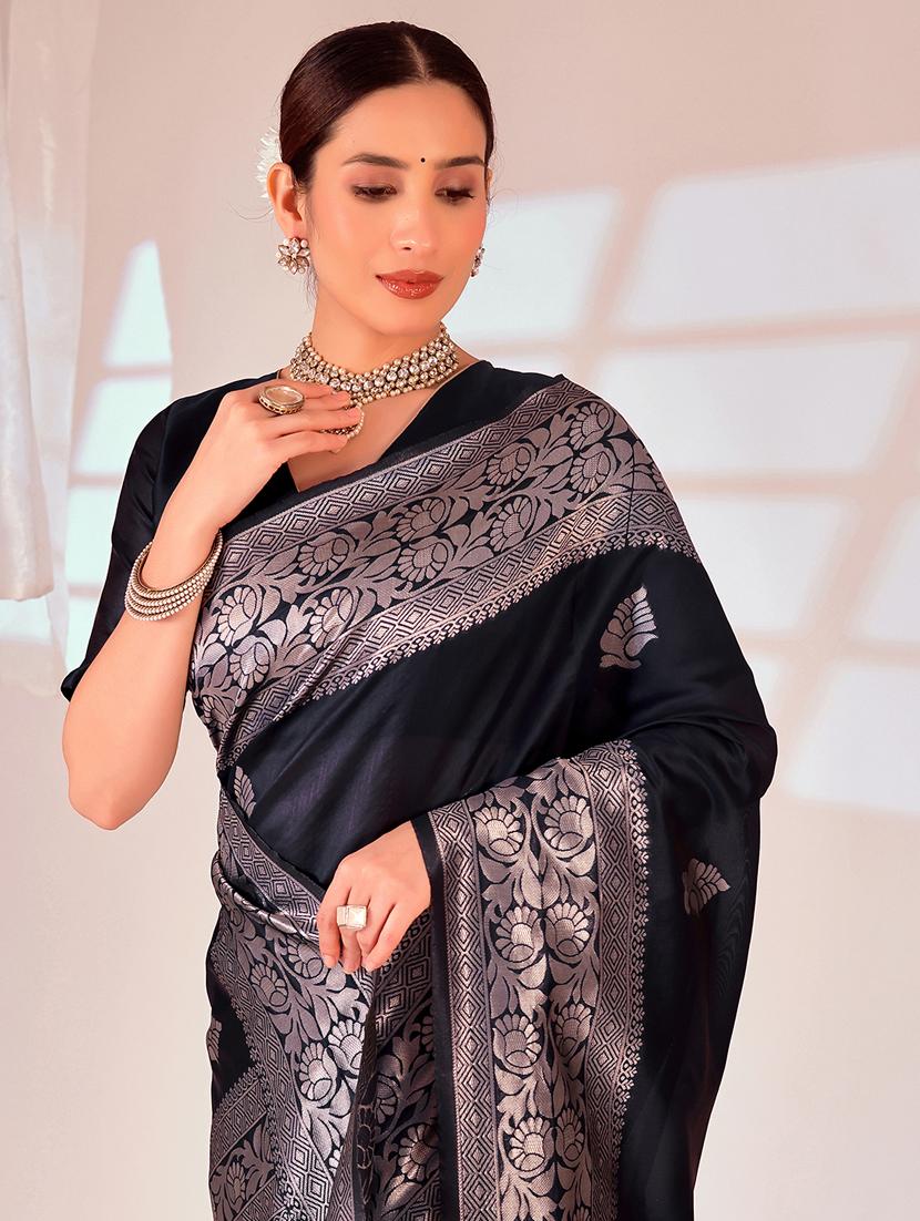 women self design banarasi saree with blouse - 22019086 -  Standard Image - 1