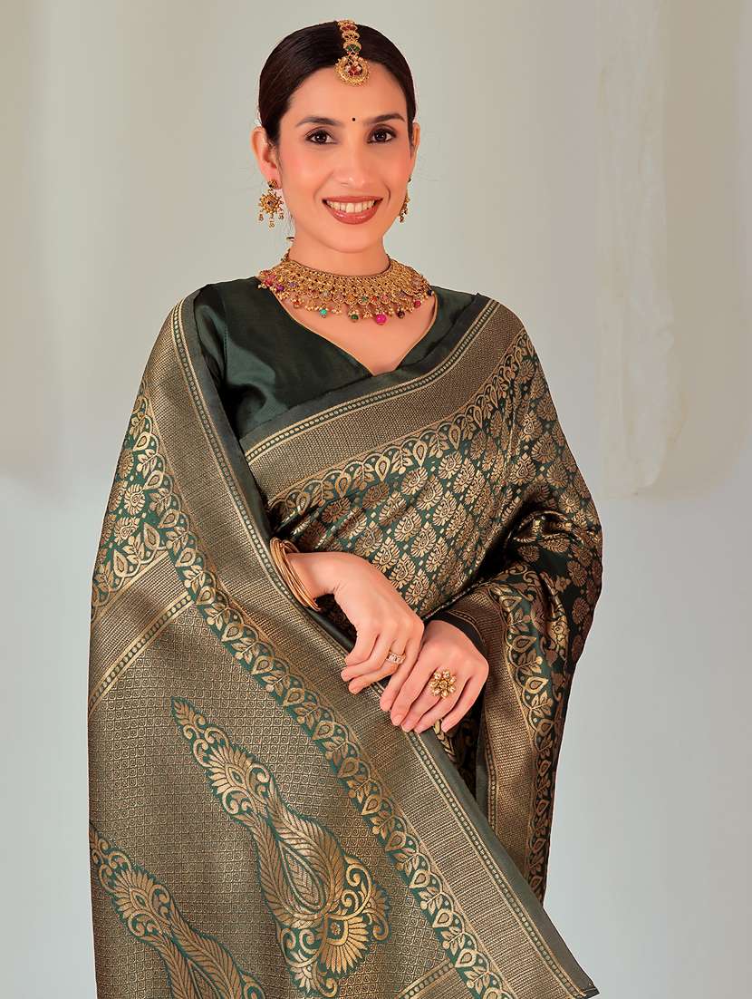 women self design banarasi saree with blouse - 22019089 - Standard Image - 1