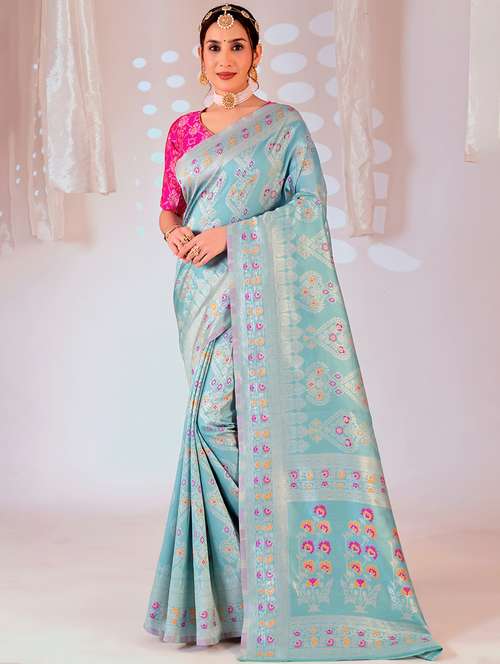 women self design banarasi saree with blouse - 22019097 - Standard Image - 0