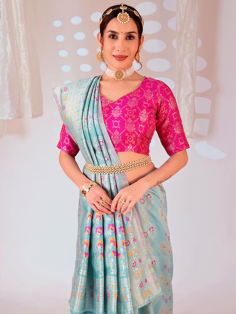 women self design banarasi saree with blouse - 22019097 -  Standard Image - 1