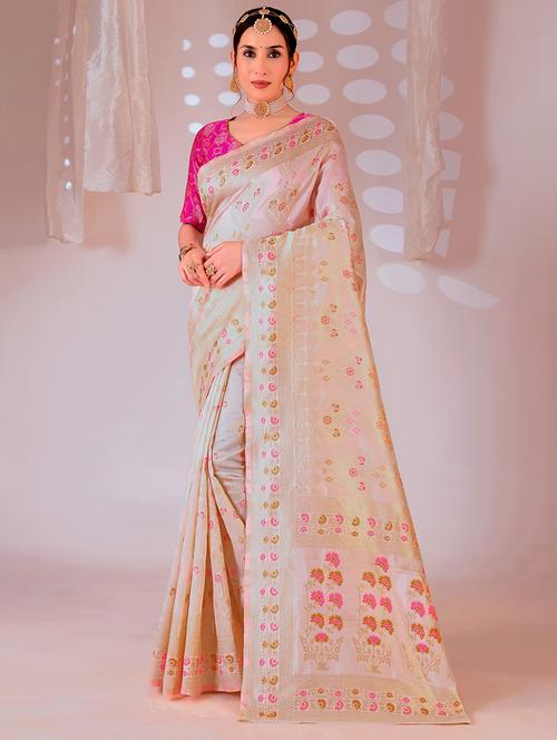 women self design banarasi saree with blouse - 22019098 - Standard Image - 0