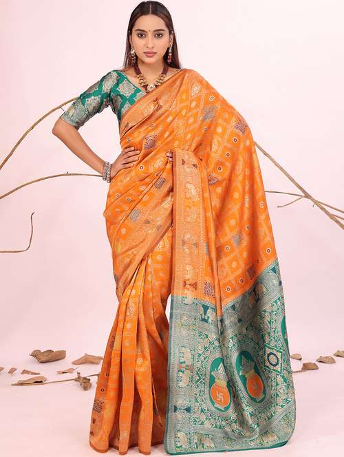 women self design banarasi saree with blouse - 22019112 -  Standard Image - 0
