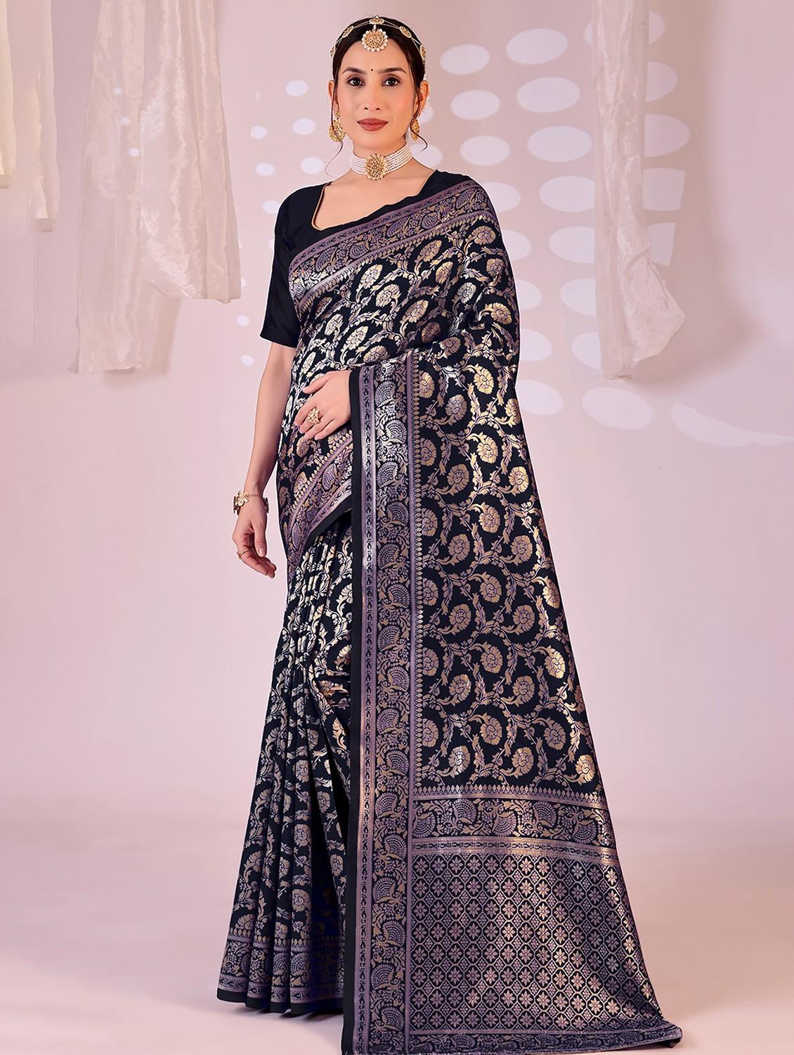 women self design banarasi saree with blouse - 22019126 - Zoom Image - 0