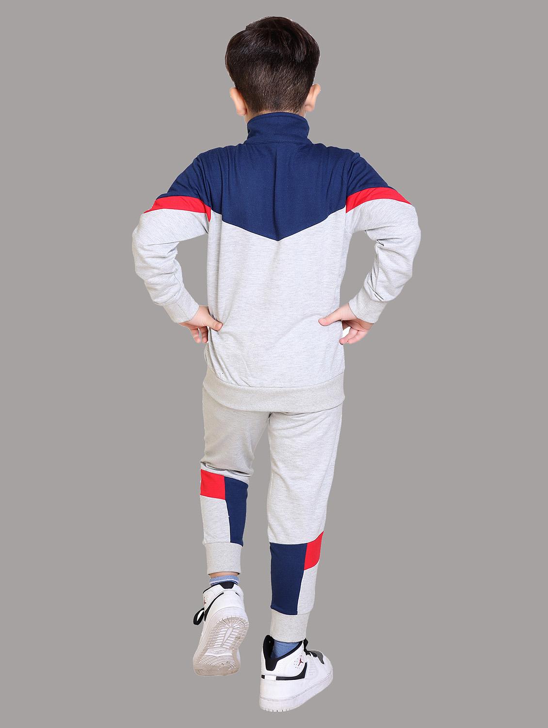 boys color blocked hooded track suit - 22019332 - Standard Image - 4