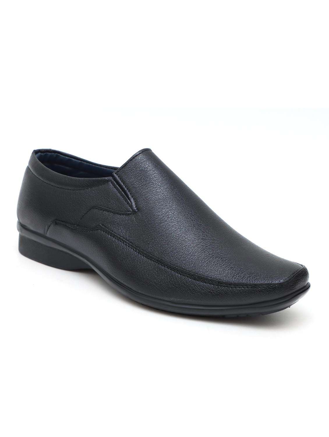 men black slip on formal shoes - 22019347 -  Standard Image - 1