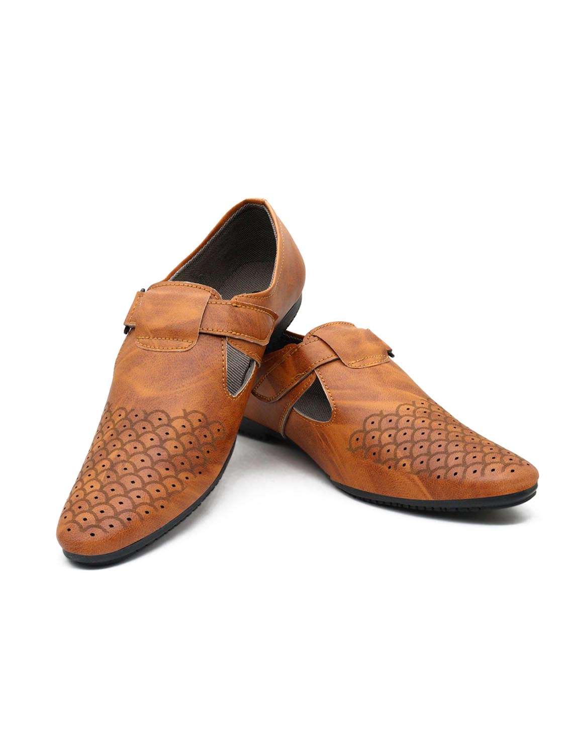 men tan strap sandal - 22019352 -  Standard Image - 1