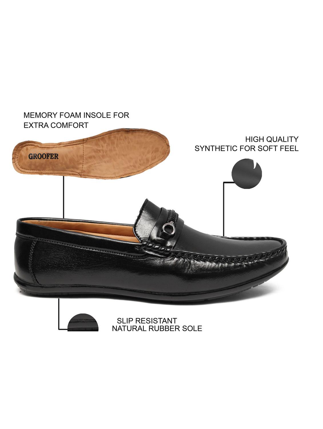 men black slip on loafer - 22019355 - Standard Image - 4