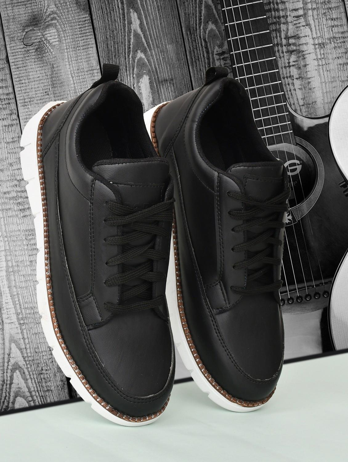 men black lace up sneaker - 22019358 - Standard Image - 1