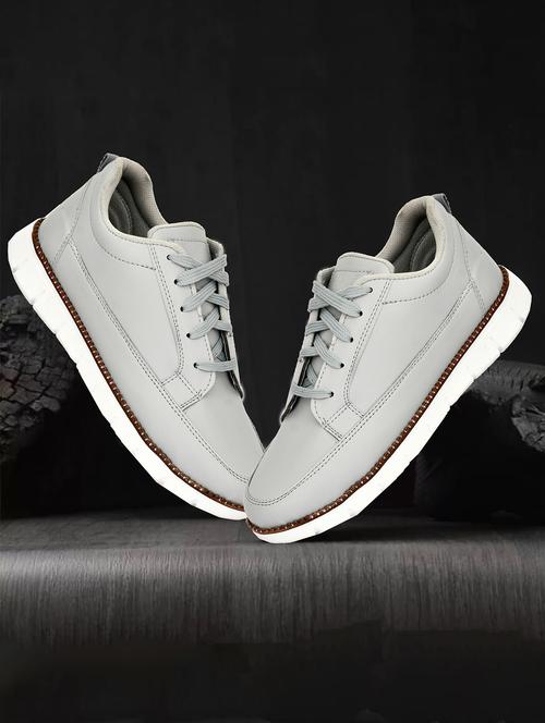 men grey lace up sneaker - 22019359 - Standard Image - 0