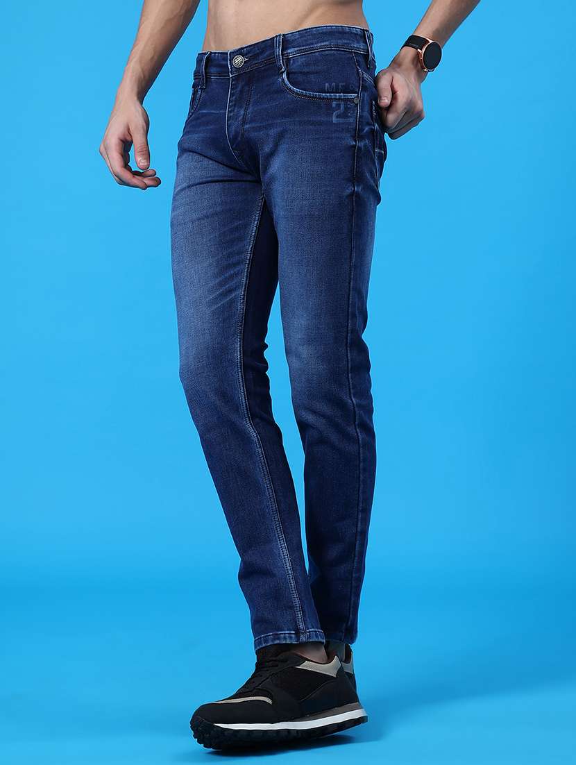 men washed mid rise full length jeans - 22019466 -  Standard Image - 1