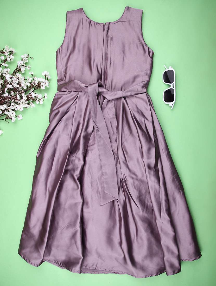 girls embellished sleeveless flared gown - 22019486 -  Standard Image - 1