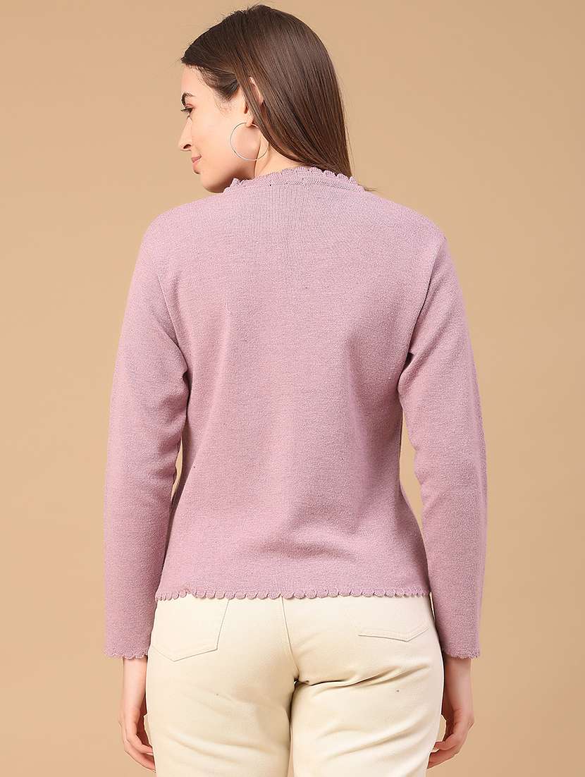 women solid long sleeve cardigan - 22019555 -  Standard Image - 4