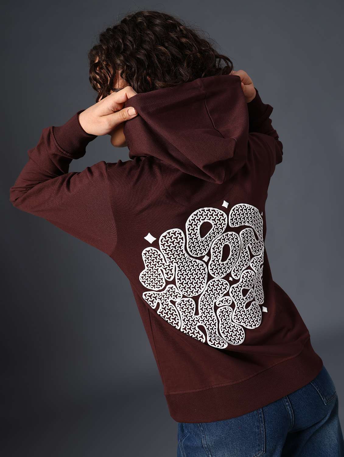 women printed long sleeve hooded sweatshirt - 22019579 -  Standard Image - 4
