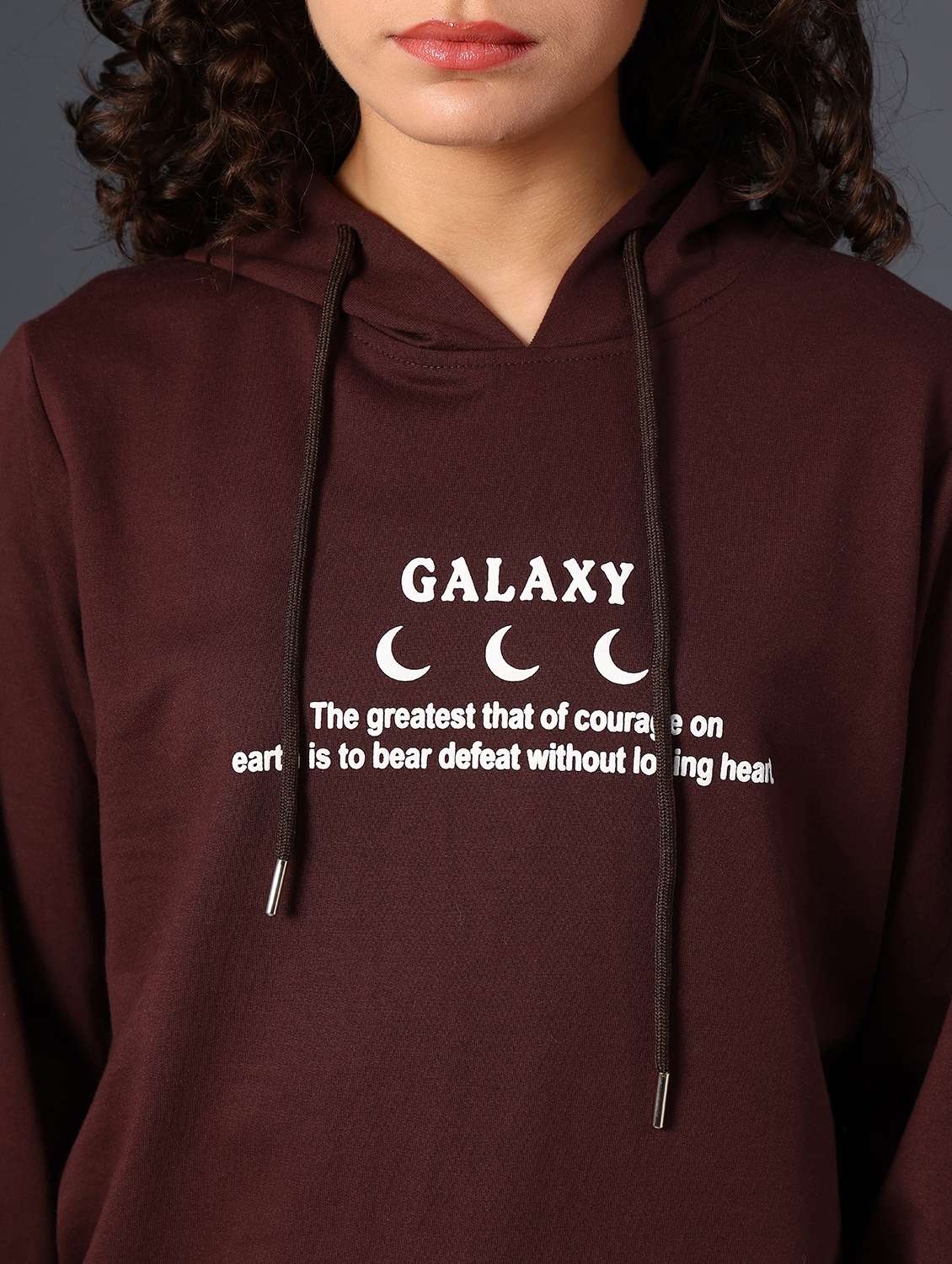 women printed long sleeve hooded sweatshirt - 22019579 -  Standard Image - 6