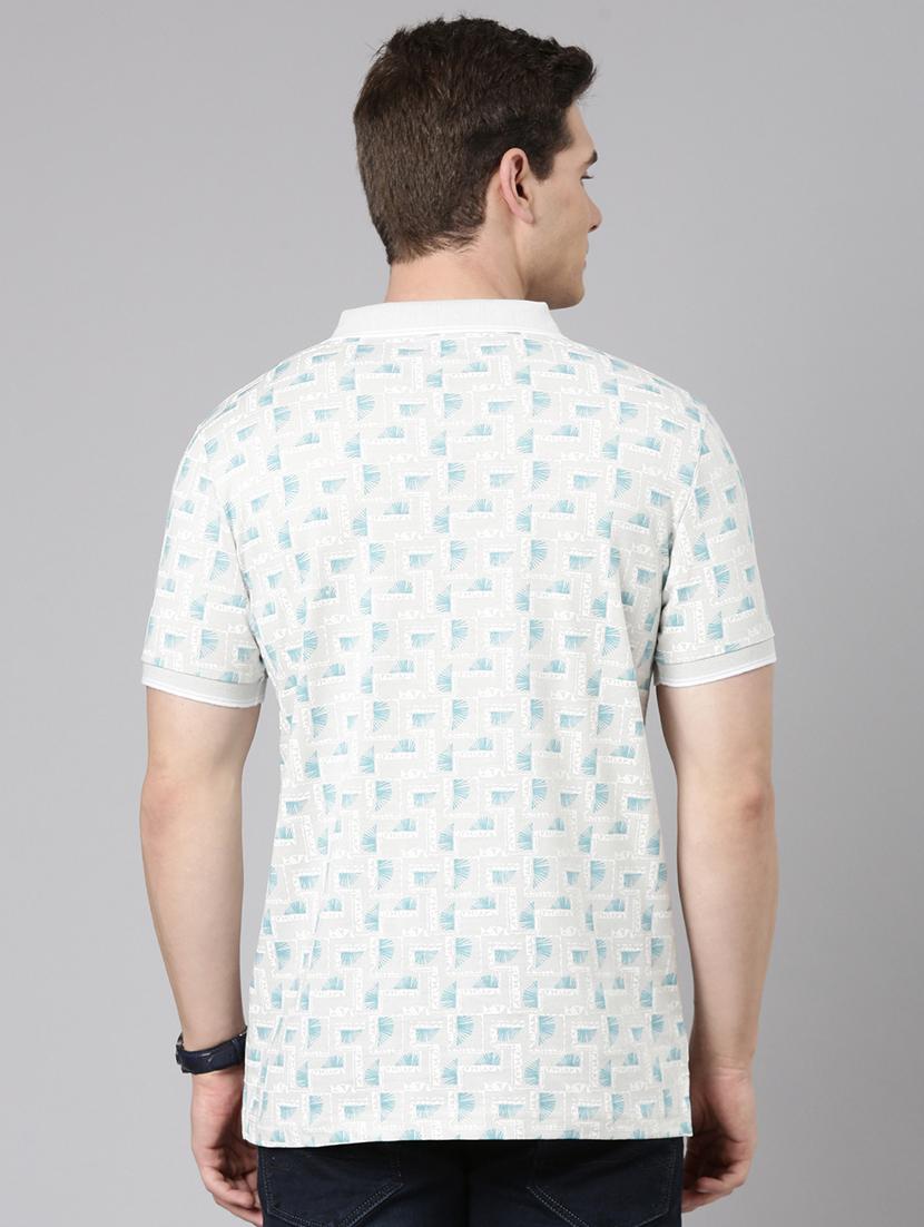 men printed short sleeve regular fit polo t-shirt - 22019661 - Standard Image - 4