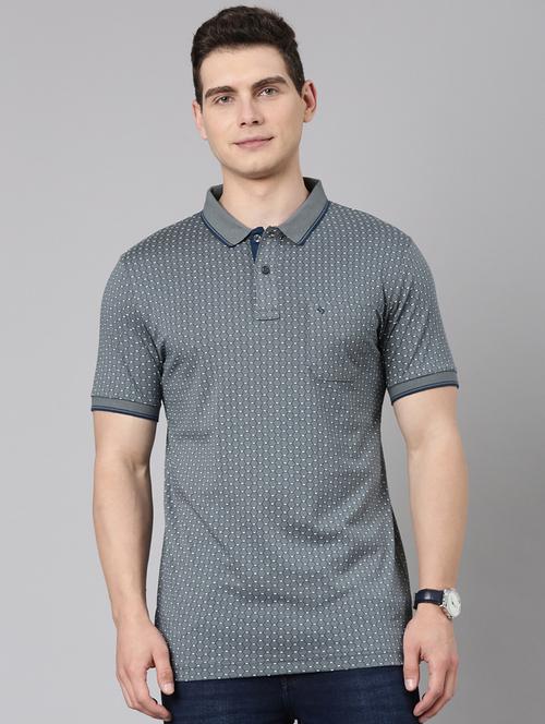 men printed short sleeve regular fit polo t-shirt - 22019663 - Standard Image - 0