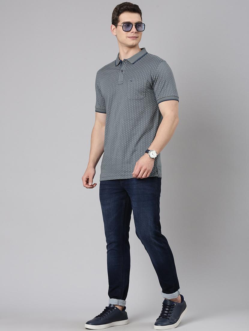 men printed short sleeve regular fit polo t-shirt - 22019663 - Standard Image - 4