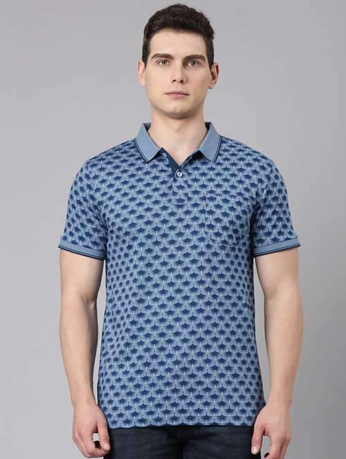 men printed short sleeve regular fit polo t-shirt - 22019664 -  Standard Image - 0