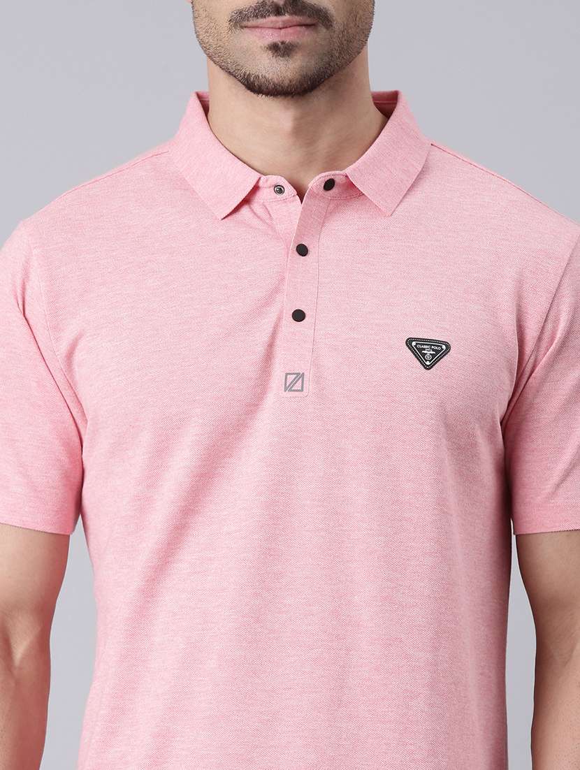 men solid short sleeve regular fit polo t-shirt - 22019668 -  Standard Image - 4