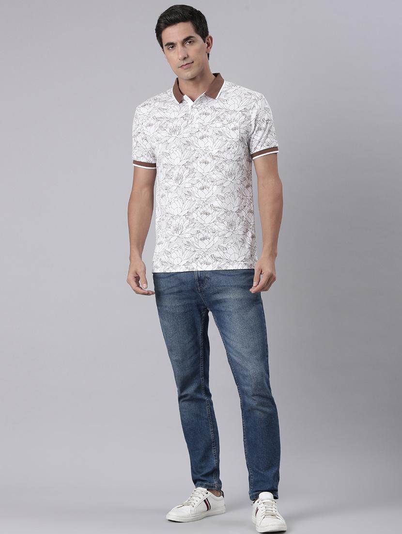 men printed short sleeve regular fit polo t-shirt - 22019673 - Standard Image - 4