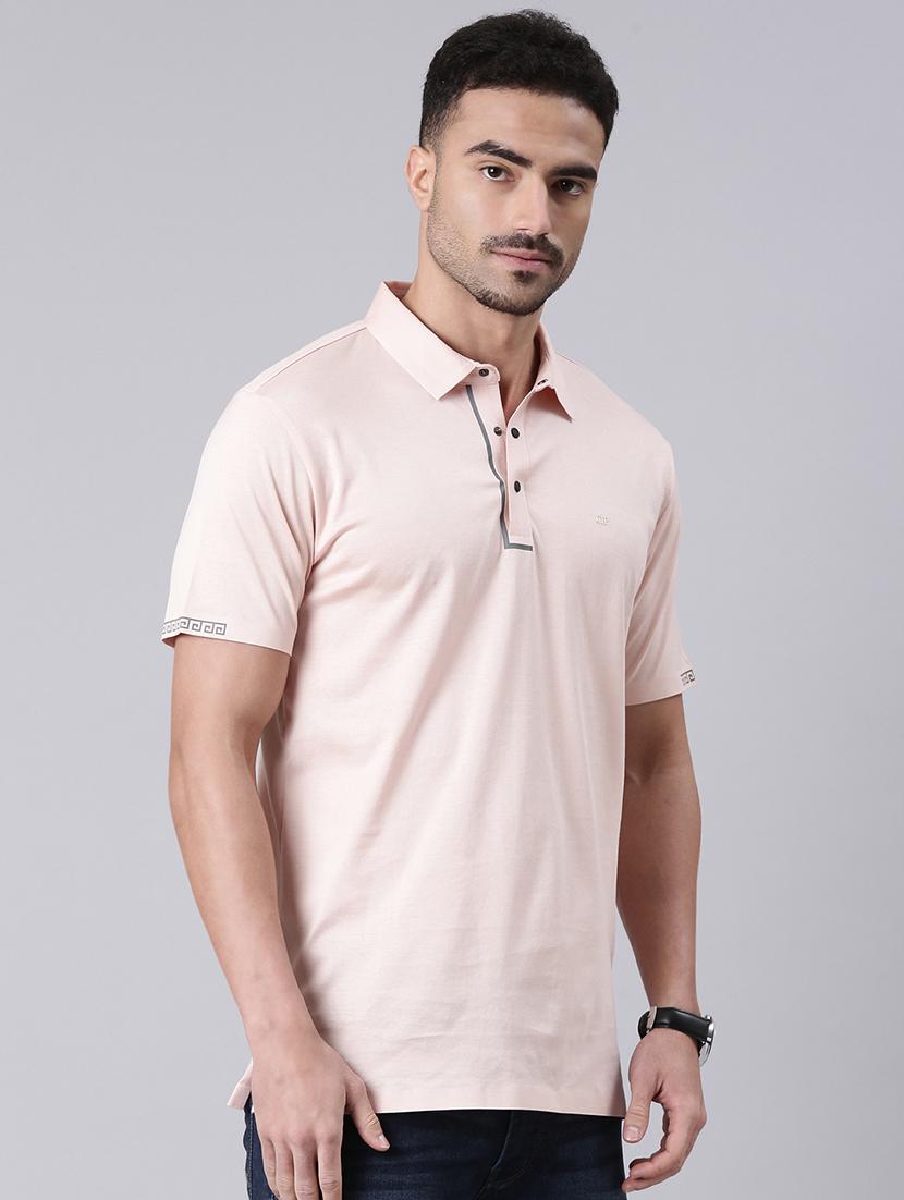 men solid short sleeve regular fit polo t-shirt - 22019686 - Standard Image - 1