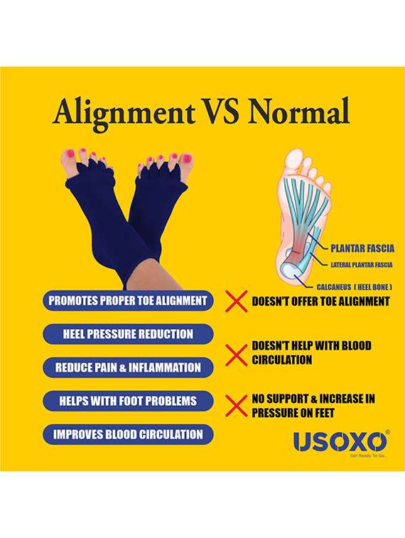 women solid five toe separater alignment socks  - 22019690 -  Standard Image - 4