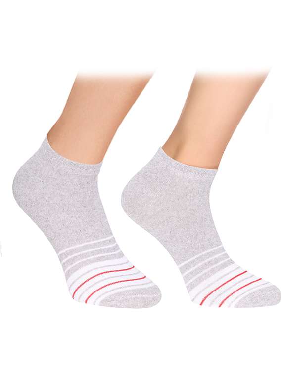 men striped ankle length socks - 22019712 -  Standard Image - 1