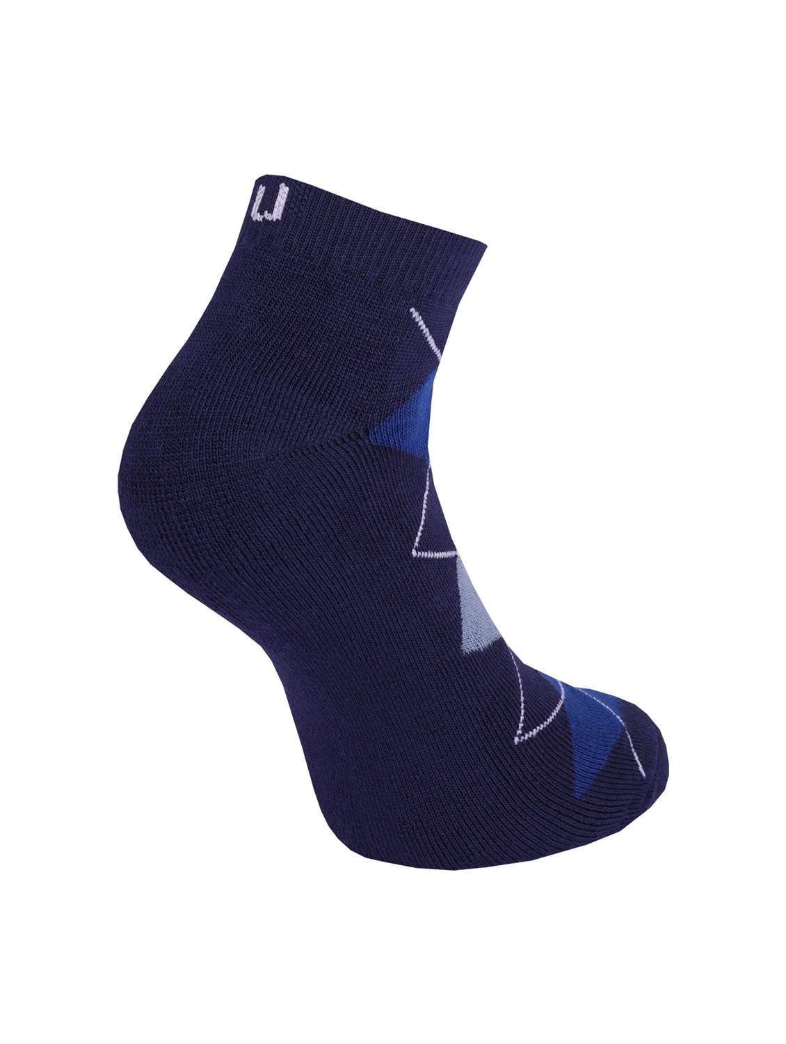 pack of 3 printed ankle length socks - 22019748 -  Standard Image - 1