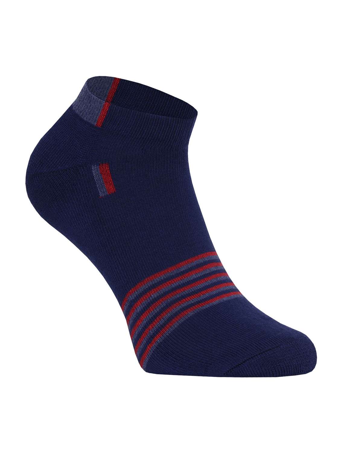 pack of 3 striped ankle length socks - 22019752 -  Standard Image - 1