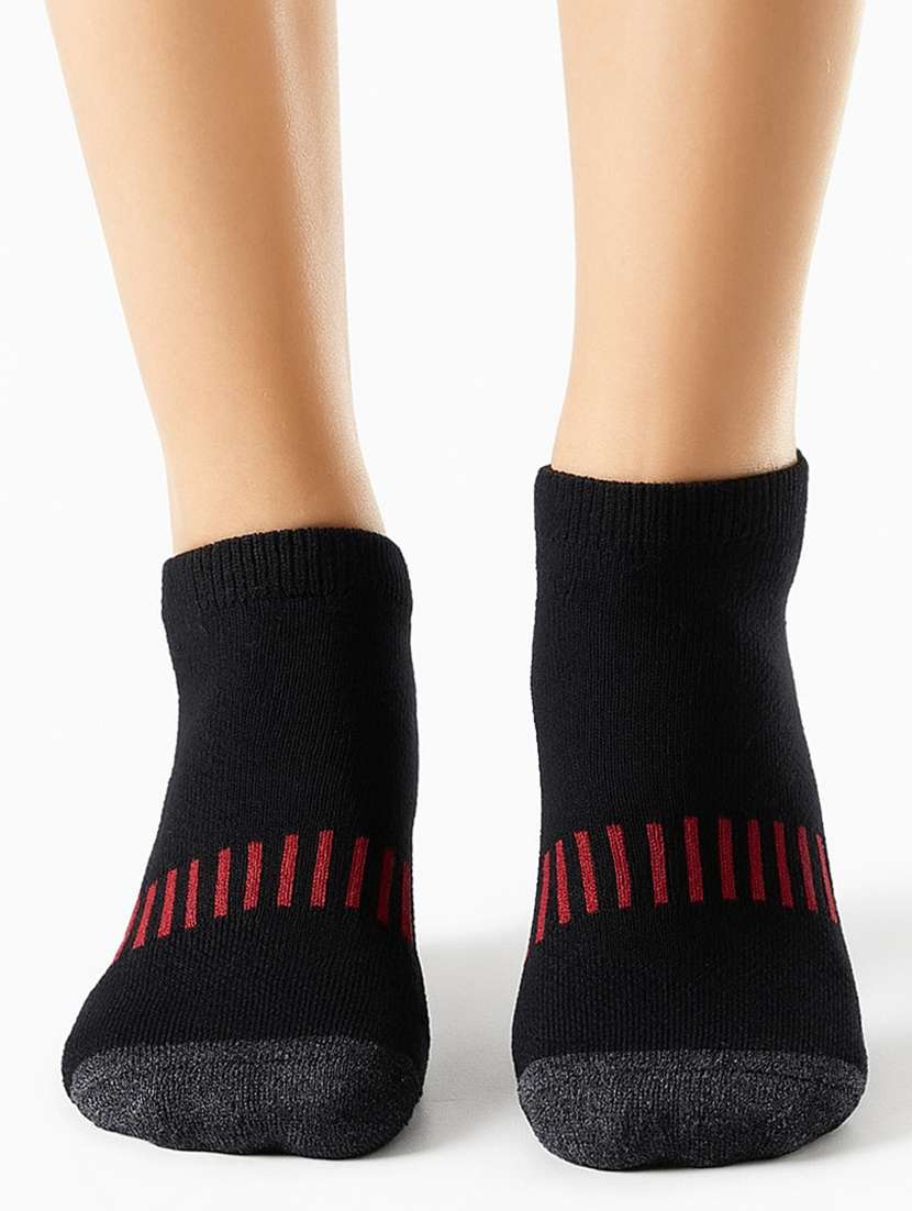 pack of 3 striped ankle length socks - 22019765 -  Standard Image - 1