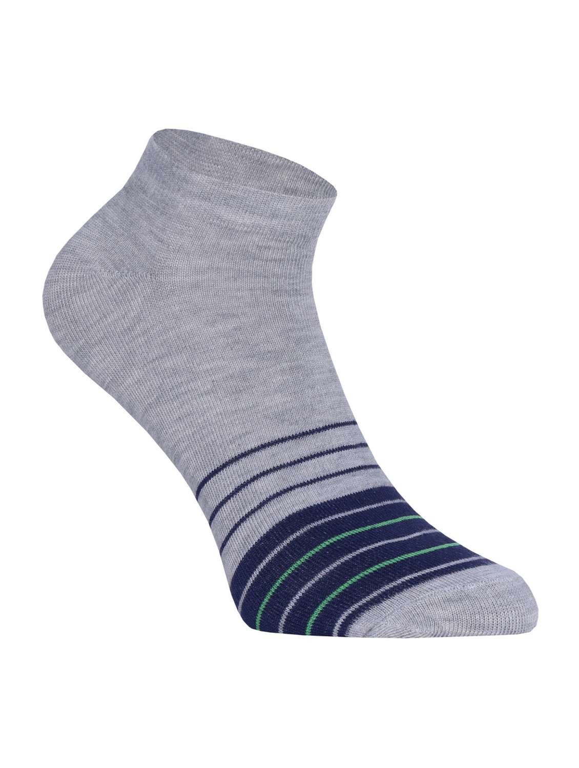 pack of 3 striped ankle length socks - 22019766 -  Standard Image - 1