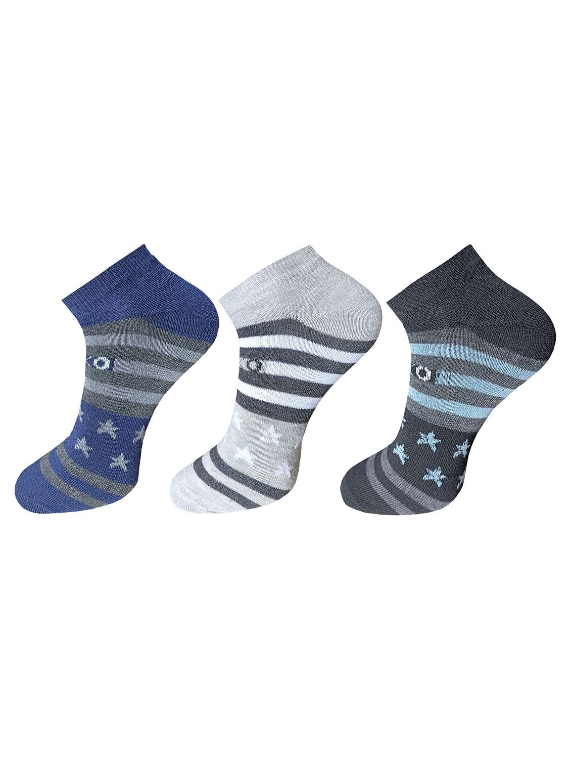 pack of 3 ankle length socks - 22019827 -  Standard Image - 1