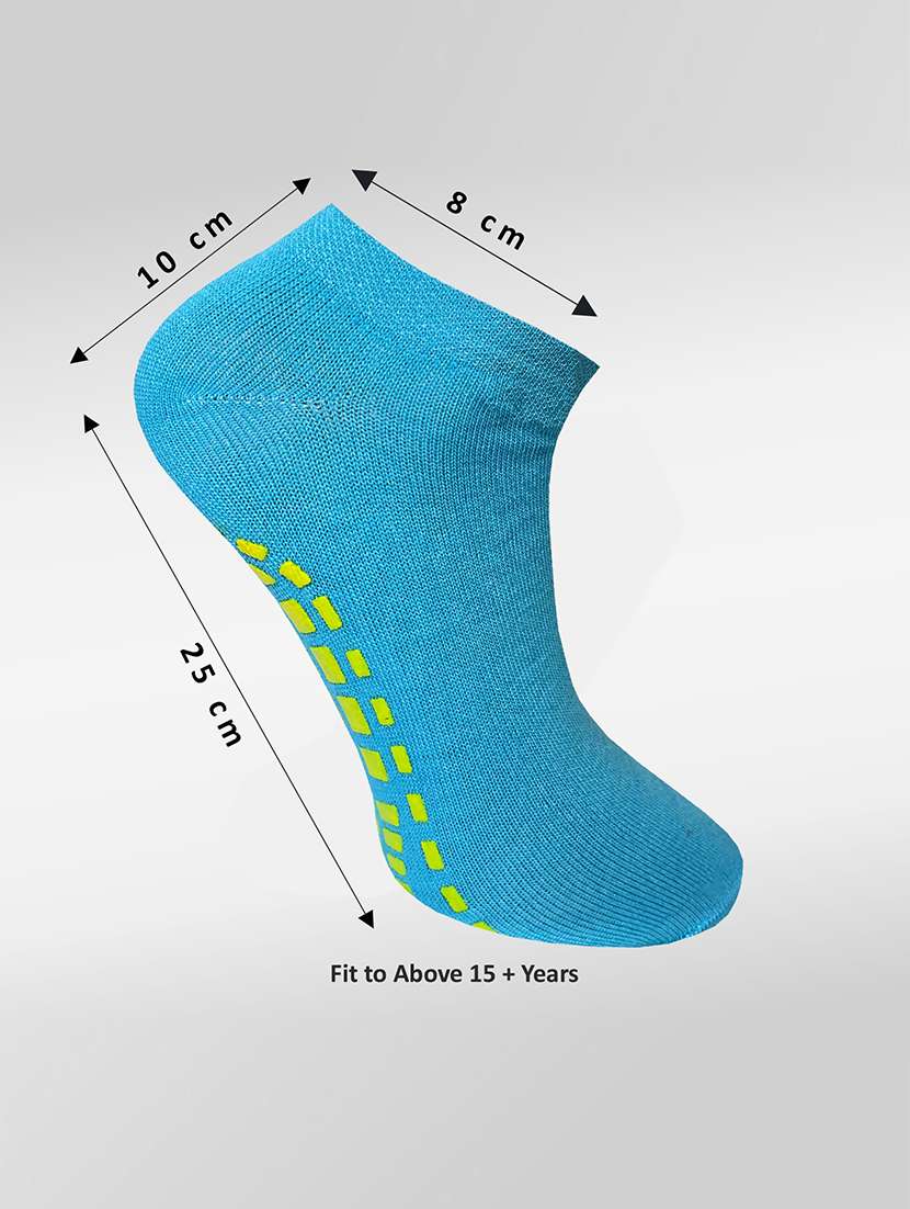 pack of 3 solid ankle length socks - 22019868 -  Standard Image - 1