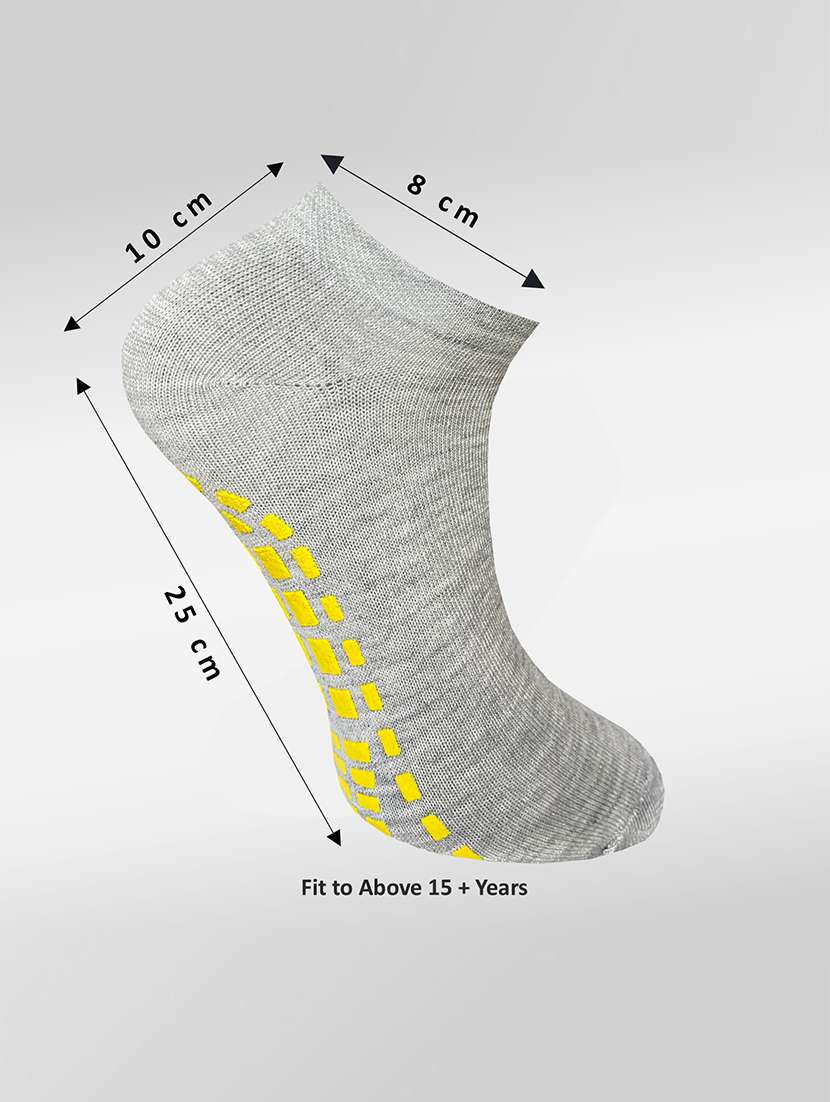 pack of 3 solid ankle length socks - 22019869 -  Standard Image - 1