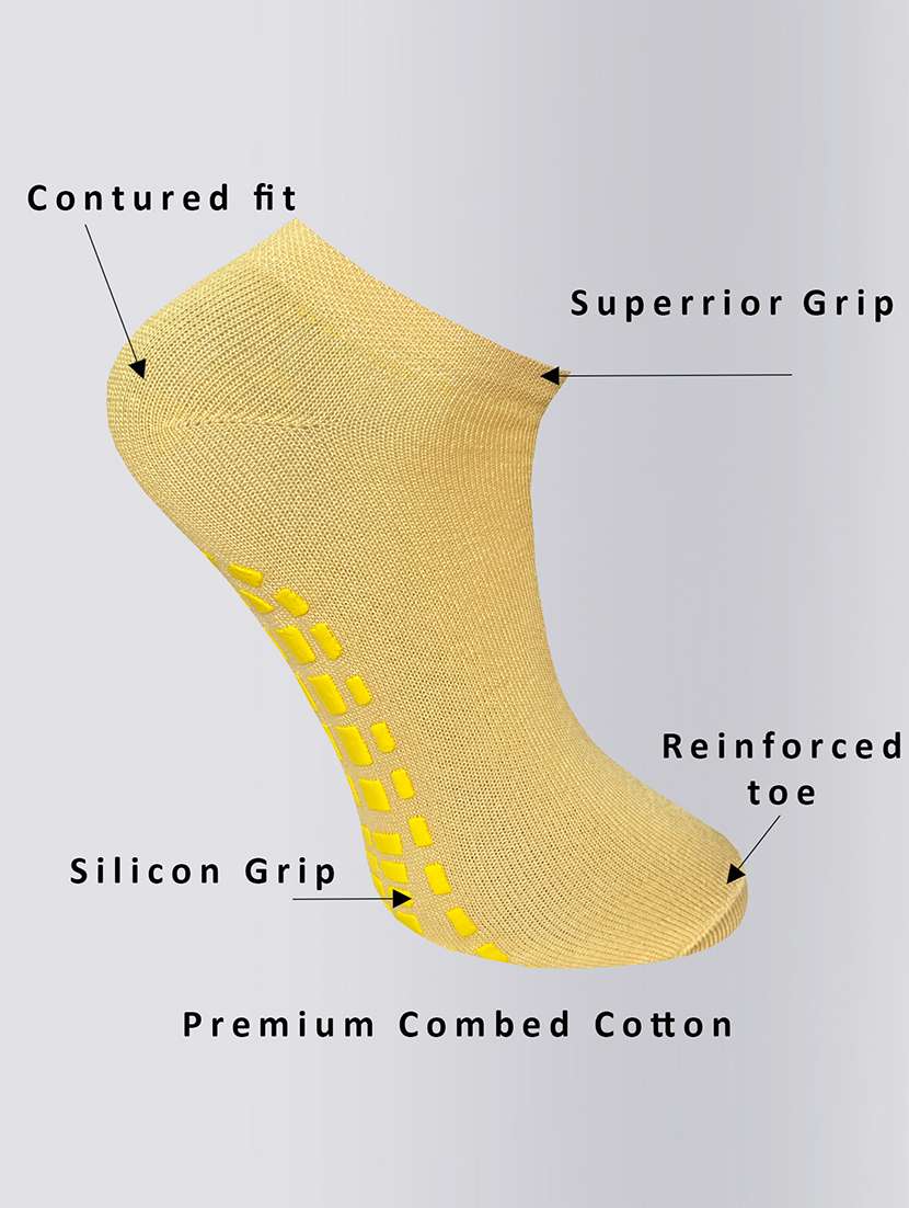 pack of 3 solid ankle length socks - 22019888 -  Standard Image - 1