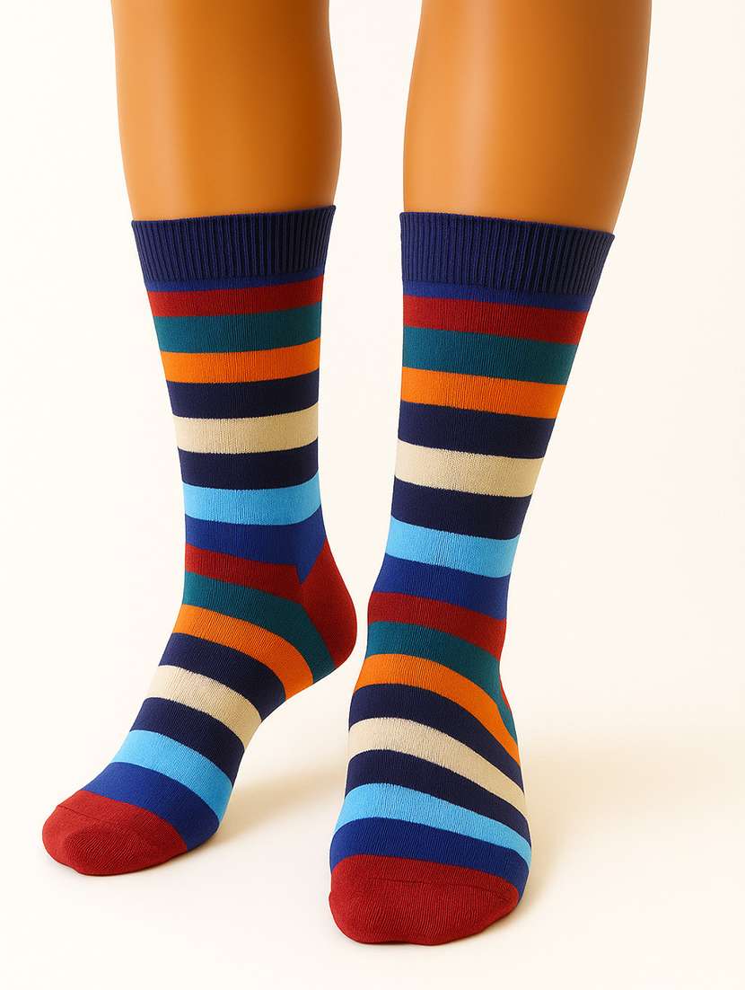 pack of 4 striped above ankle socks - 22019891 -  Standard Image - 4