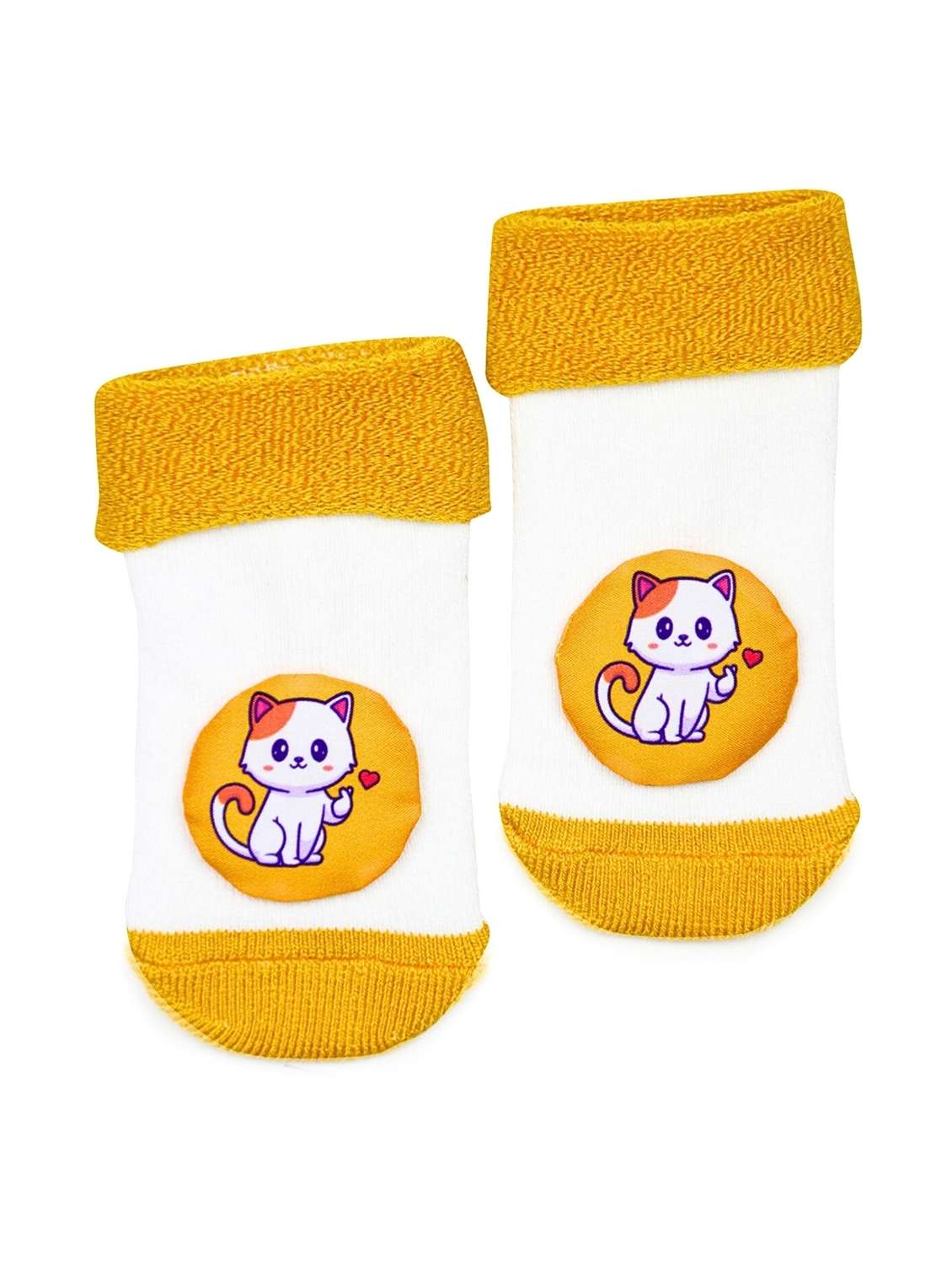 kids yellow ankle length socks