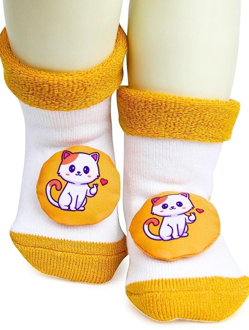kids yellow ankle length socks - 22019917 -  Standard Image - 1