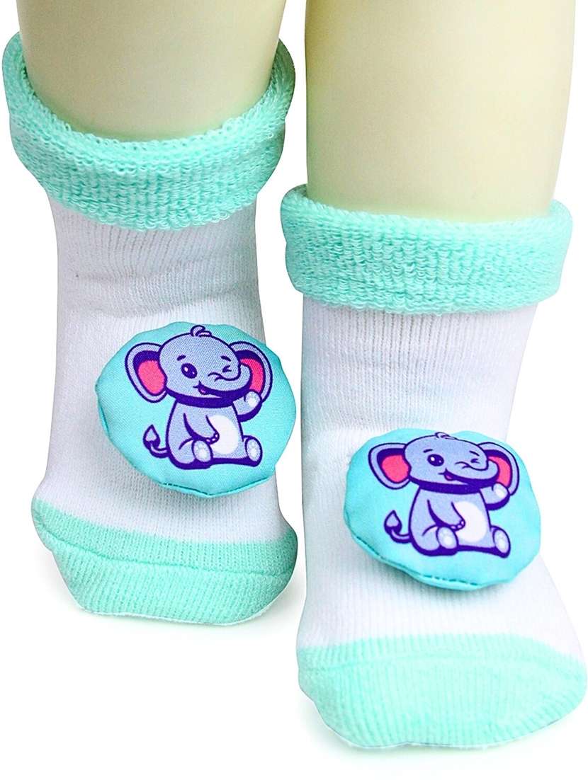kids blue solid ankle length socks - 22019919 -  Standard Image - 1