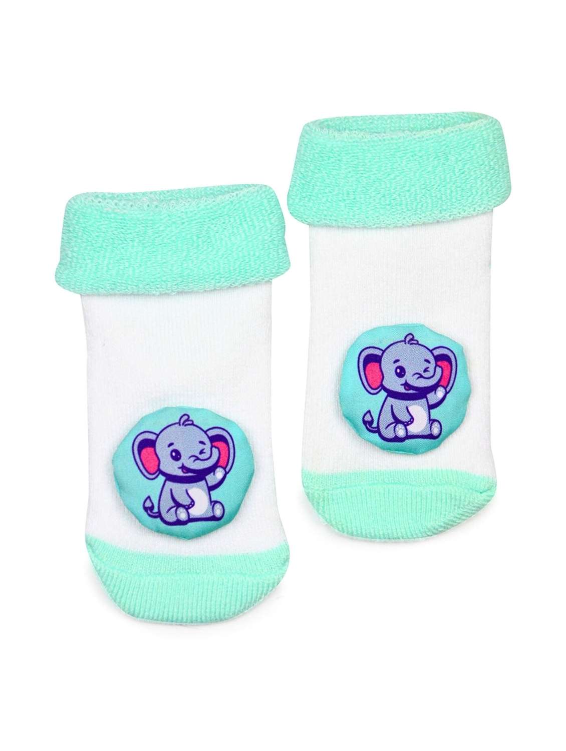 kids blue solid nkle length socks